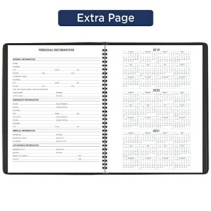 AT-A-GLANCE 2023 Weekly Planner, Hourly Appointment Book, 8-1/4" x 11", Large, Large Print, Black (70LP0105)