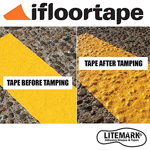 ifloortape White Permanent Reflective Outdoor Basketball/Pickleball Court Marking Tape for Asphalt, Pavement, and Concrete (4 Inches x 150 Feet per Roll)