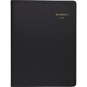 AT-A-GLANCE 2023 RY Open Scheduling Weekly Planner, Black, Medium, 6 3/4" x 8 3/4"