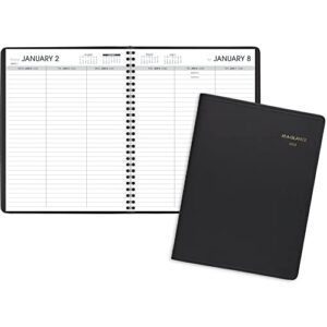 AT-A-GLANCE 2023 RY Open Scheduling Weekly Planner, Black, Medium, 6 3/4" x 8 3/4"