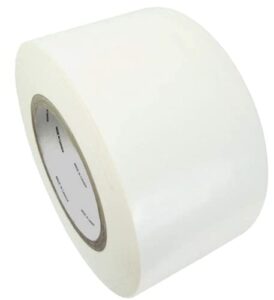 ggr supplies ldpe-9r heavy duty low density polyethylene film coated tape with rubber adhesive ideal for sealing and seaming. 36 yards. (white, 3″ (72 mm))
