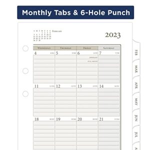 AT-A-GLANCE 2023 Daily & Monthly Planner Refill, Hourly, 10801 Day-Timer, 3-3/4" x 6-3/4", Size 3, Two Pages Per Day (471-225)