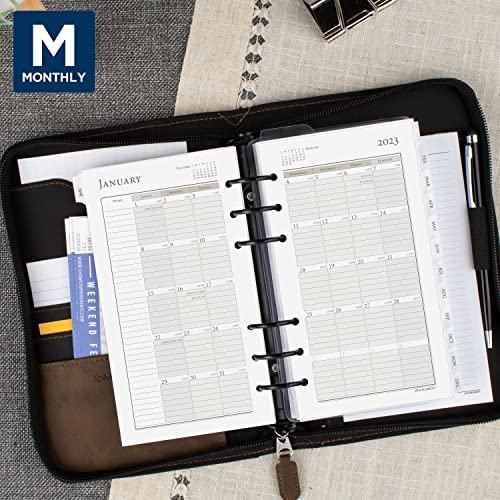 AT-A-GLANCE 2023 Daily & Monthly Planner Refill, Hourly, 10801 Day-Timer, 3-3/4" x 6-3/4", Size 3, Two Pages Per Day (471-225)