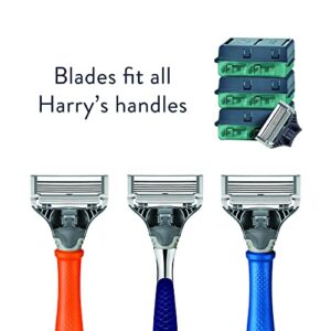 Harry's Razors for Men - Winston Shaving Set 5 Blade Razors with Lubricating Strip & Precision Trimmer, 3 Razor Blade Refills, Travel Blade Cover, and 4 Oz Shave Gel