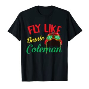 Bessie Coleman Women Black History Feminist African American T-Shirt