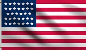 dmse 34 usa star america flag 3x5 ft foot 100% polyester 100d flag uv resistant (3′ x 5′ foot)