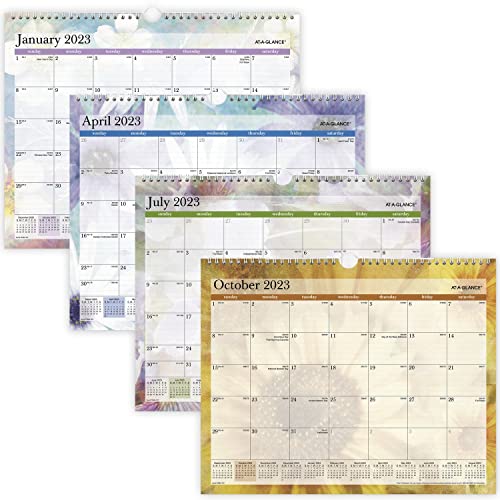 AT-A-GLANCE 2023 Wall Calendar, 15" x 12", Medium, Monthly, Dreams (PM83-707)