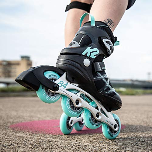 K2 Skate Womens Alexis 84 Pro Inline Skate, Black_Blue