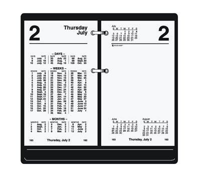 AT-A-GLANCE Financial Desk Calendar Refill, 3 x 6 Inches, 2013 (S170-50)