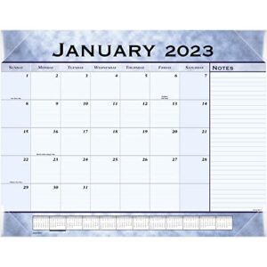 at-a-glance 2023 ry slate blue monthly desk pad, large, 21 3/4″ x 17″