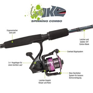 Abu Garcia Revolution Spinning Rod and Reel Combo Set - for Freshwater and Saltwater Predator Fishing