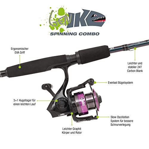 Abu Garcia Revolution Spinning Rod and Reel Combo Set - for Freshwater and Saltwater Predator Fishing