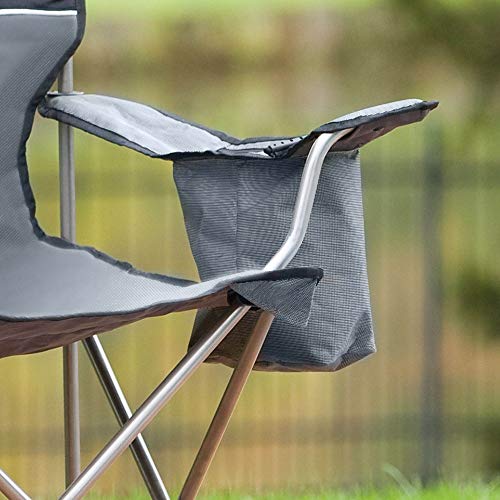 Coleman Oversized Black Camping Lawn Chairs + Cooler, 2-Pack | 2000020256