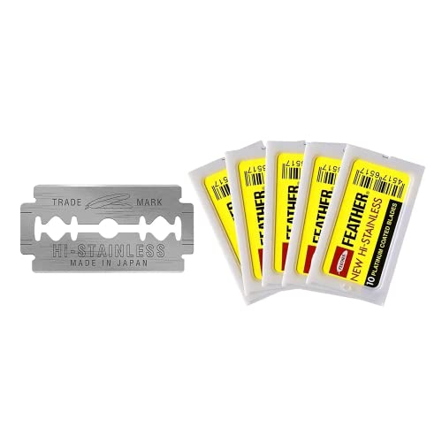 Feather Double Edge Safety Razor Blades 50 Count