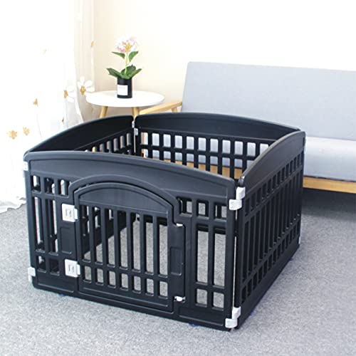 PET SHINEWINGS 4-Panel Pet playpen with Door,Dog playpen Indoor and Outdoor,Dog frence playpen Cat Dog Kennel for Medium and Small Dogs