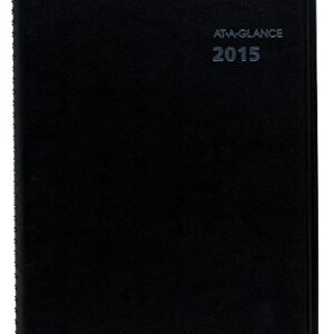 AT-A-GLANCE Weekly and Monthly Planner 2015, Includes QuickNotes, Wirebound, 8.25 x 10.88 Inch Page Size, Black (76-950-05)