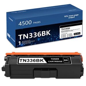 yoisner tn336bk tn-336 toner compatible 1-pack high yield tn336 black toner cartridge replacement for brother tn336 hl-l8250cdn mfc-l8600cdw 9460cdn l8850cdw printer (tn3361pk) | up to 4,500 pages