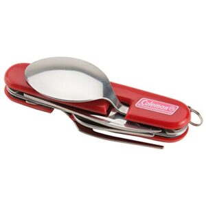 coleman camper’s utensil set , red, 1.1 x 8.75 x 4.25 inches