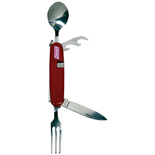 Coleman Camper's Utensil Set , Red, 1.1 x 8.75 x 4.25 inches