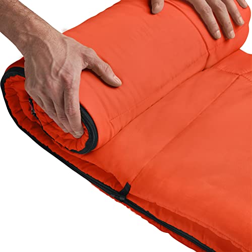 Coleman Kompact Sleeping Bag, Indoor/Outdoor Lightweight Sleeping Bag for Adults, 20°F/30°F/40°F Options for Camping, Hiking, Backpacking with Included Compression Sack, Big & Tall