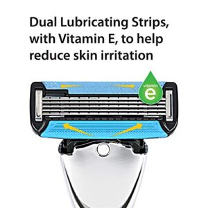 Solimo 5-Blade Razor Refills for Men with Dual Lubrication and Precision Beard Trimmer, 12 Cartridges & 3-Blade MotionSphere Razor for Men with Dual Lubrication, Handle & 2 Cartridges