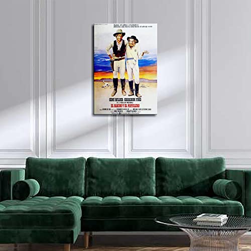 The Frisco Kid Canvas Prints Vintage Movie Poster Cinema Dorm Bedroom Aesthetic Poster Poster Wall Art For Home Office Living Room Decorations With Framed 36"x24"