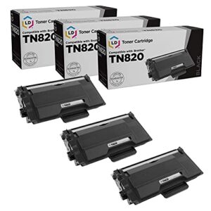 ld products compatible toner cartridge replacement for brother tn820 (black, 3-packs) for use in dcp-l6600dw hl-l6200dw hl-l6200dwt hl-l6250dn hl-l6250dw hl-l6300dwt & hl-l6300dw