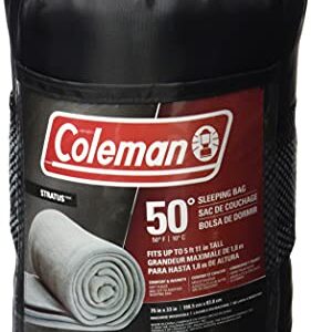 Coleman Sleeping Bag STRAT 50F Fleece Gray C003