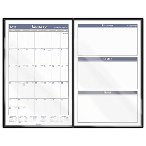 2022 Desk Calendar by AT-A-GLANCE, Monthly Desk Pad, 10-1/4" x 16-1/4", Compact, Foldable (SK23FD00)