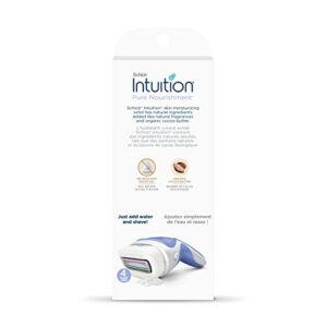 Schick Intuition Pure Nourishment Razors for Women | 1 Razor & 2 Intuition Razor Blades Refill with Organic Cocoa Butter