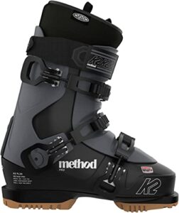 k2 method pro mens ski boots black/grey 10.5 (28.5)