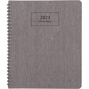 AT-A-GLANCE 2023 Weekly & Monthly Planner, 7" x 8-3/4", Medium, Divided Format, Monthly Tabs, Elevation, Gray (75546L05)