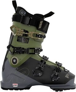 k2 recon 120 heat mens ski boots black/green 10.5 (28.5)