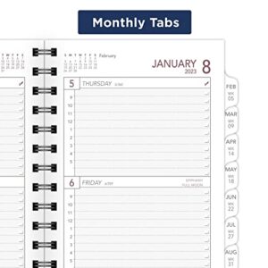 AT-A-GLANCE 2023 Weekly Planner Refill, Hourly, 12068 Day-Timer, 3-1/4" x 6-1/2", Size 2, Pocket Size, Spiral Bound, Monthly Tabs (064-287)