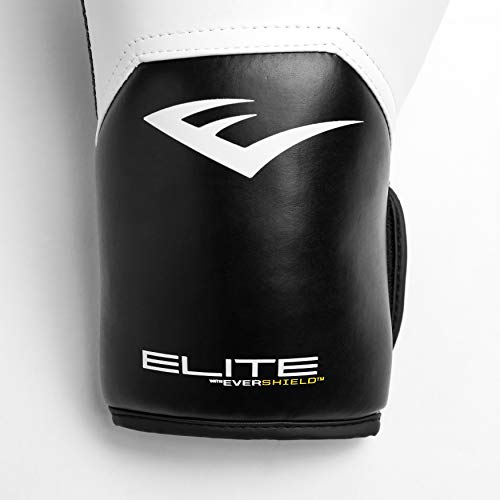 Everlast Elite Pro Style Training Gloves, White, 12 oz