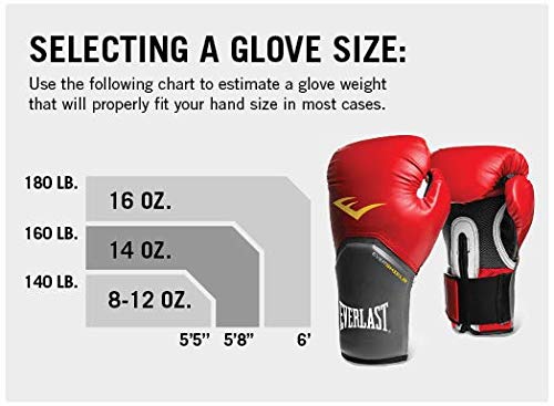 Everlast Elite Pro Style Training Gloves, White, 12 oz