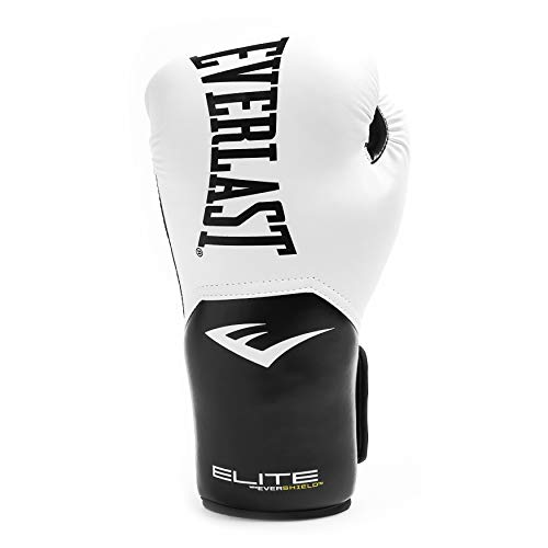 Everlast Elite Pro Style Training Gloves, White, 12 oz