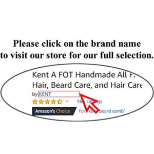 Kent NU22 Handmade Pocket Comb for Men, All Fine Tooth Hair Comb Straightener for Everyday Grooming Styling Hair, Beard and Mustache, Use Dry or with Balms, Saw Cut and Hand Polished, Made in England