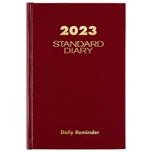 AT-A-GLANCE 2023 Daily Diary, Standard Diary, 5-1/2" x 8", Small, Hardcover, Red (SD38713)
