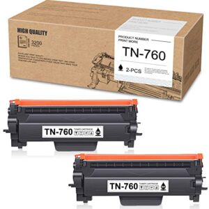 sasas ishiey (black, 2-pack) compatible toner cartridges replacement for brother tn760 tn-760 tn 760 tn730 tn-730 730 mfc-l2710dw l2750dw hl-l2370dw dcp-l2550dw hl-l2390dw hl-l2395dw l2350dw printer