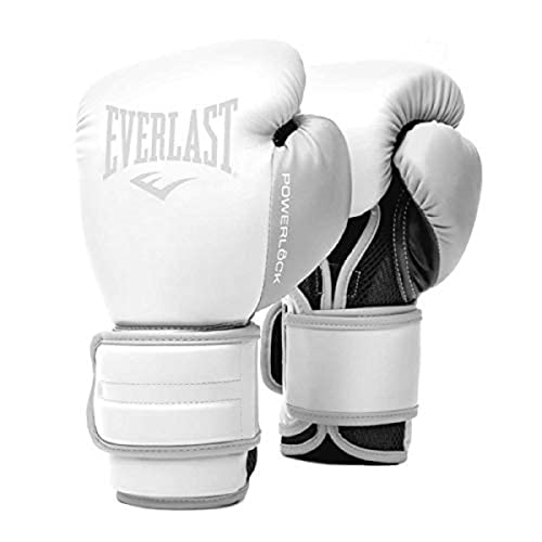 Everlast PowerLock2 Training Glove 12Oz White/Gray