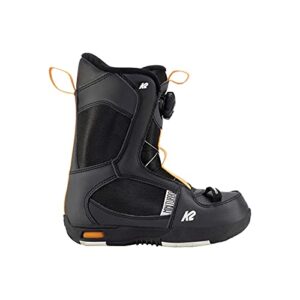 k2 mini turbo kids snowboard boots black 1