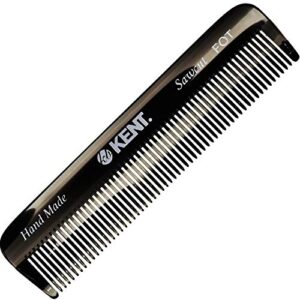 kent a fot handmade pocket comb for men, women and kids, all fine tooth hair comb straightener for everyday grooming and styling hair, beard and mustache, saw cut and hand polished, made in england
