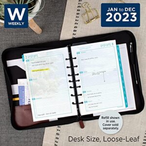 AT-A-GLANCE 2023 Weekly & Monthly Planner Refill, Hourly, 13483 Day-Timer, 5-1/2" x 8-1/2", Size 4, Monthly Tabs, Seascapes (381-285Y)