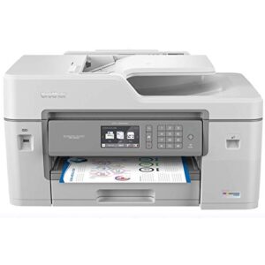 brother mfc-j6545dw inkvestmenttank color inkjet all-in-one printer with wireless, duplex printing, 11″ x 17″ scan glass and upto 1-year of ink-in-box, mfc-j6545dw, amazon dash replenishment ready