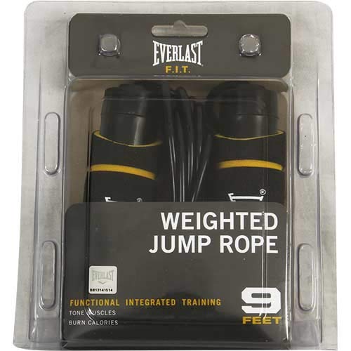 Everlast Evergrip Weighted Jump Rope (Black)