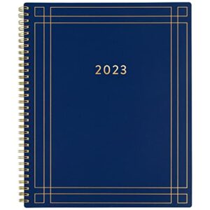 AT-A-GLANCE 2023 Weekly & Monthly Planner, Simplified by Emily Ley, 8-1/2" x 11", Large, Monthly Tabs, Navy (EL94-905)