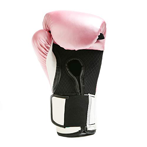 Everlast Elite Pro Style Training Gloves, Pink/White, 12 oz