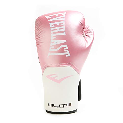 Everlast Elite Pro Style Training Gloves, Pink/White, 12 oz