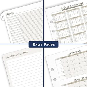 AT-A-GLANCE 2023 Daily & Monthly Planner Refill, Hourly, 92010 Day-Timer, 5-1/2" x 8-1/2", Size 4, Two Pages Per Day (481-225A)